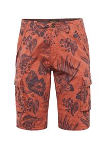 INDICODE JEANS, Herren Shorts 'Prince Albert', Blutrot / Orangerot