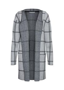 BETTY & CO Betty & Co, Damen Strickjacke, Hellgrau / Schwarz