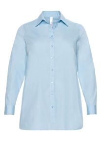 sheego Casual, Damen Bluse, Pastellblau