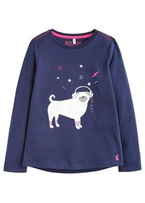 Tom Joule, M&auml;dchen Langarmshirt 'BESSIE', Indigo / Hellblau / Pink / Wei&szlig;