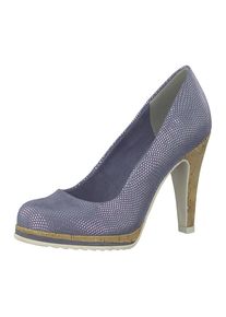 Marco Tozzi, Damen Pumps, Royalblau / Braun / Silber