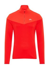 J. Lindeberg J.Lindeberg, Herren Pullover, Neonrot / Wei&szlig;