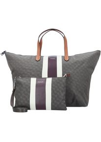 JOOP!, Damen Shopper 'Piccolina Helena', Braun / Kastanienbraun / Dunkelgrau / Weiß