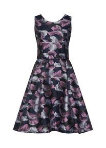 Selected Femme, Damen Kleid 'SLFPERRY SL JACQUARD DRESS B', Schwarz