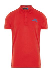 J. Lindeberg J.Lindeberg, Herren Shirt 'Big Bridge', Blau / Feuerrot