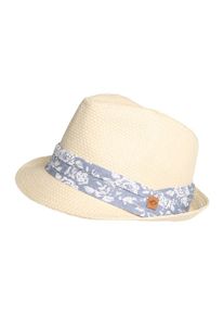 Chillouts, Damen Trilby Strohhut 'Minneapolis', Beige / Blau