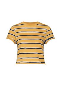 ABOUT YOU, Damen Shirt 'Alexis', Navy / Gelb