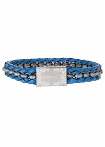 Police, Herren Armband 'ORLANDO, PJ26053BLU.02-L', Blau / Silber