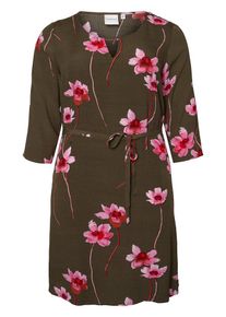JUNAROSE, Damen Kleid, Mokka / Rosa / Dunkelpink / Cranberry