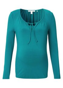 Esprit Maternity, Damen Langarmshirt, Petrol