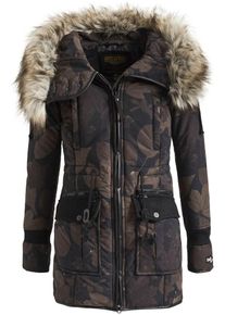 Khujo, Damen Winterjacke 'RETRO BUGS', Braun