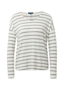 Tom Tailor, Damen Shirt, Graumeliert / Weiß