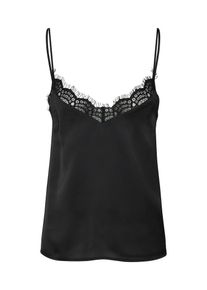 NA-KD, Damen Top 'lace slip singlet', Schwarz