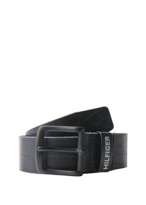 Tommy Jeans, Herren Ledergürtel im Vintage-Look, Schwarz