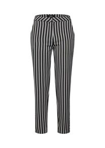 Object, Damen Hose 'OBJFILINA HW PANT A BSFD', Schwarz / Silber