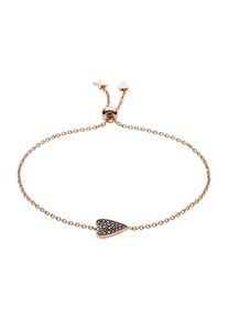 Fossil, Damen Armband 'JF03089791', Rosegold / Schwarz