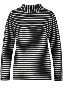 Taifun, Damen T-Shirt, Schwarz / Weiß