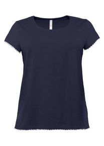 sheego Basic, Damen T-Shirt, Marine