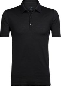 Icebreaker, Herren Poloshirt 'Tech Lite', Schwarzmeliert