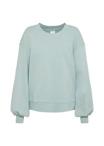 Selected Femme, Damen Besticktes Sweatshirt, Mint