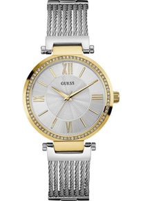 Guess, Damen Quarzuhr 'SOHO, W0638L7', Gold / Silber