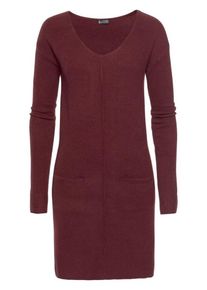 Laura Scott, Damen Strickkleid, Weinrot