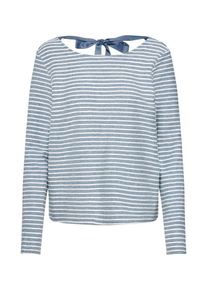 Only, Damen Pullover 'ELLY', Blau / Weiß