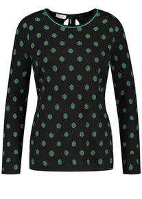 Gerry Weber, Damen Pullover, Gr&uuml;n / Schwarz