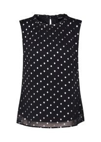 s.Oliver BLACK LABEL, Damen Blusentop, Grau / Schwarz