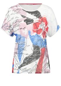 Gerry Weber, Damen T-Shirt, Hellblau / Grau / Pastellrot / Perlweiß