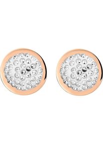 C-Collection, Damen Ohrstecker 'STE-3432 IPR', Rosegold / Silber