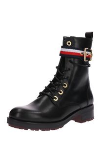 Tommy Hilfiger, Damen Schn&uuml;rstiefel 'CORPORATE BELT', Mischfarben / Schwarz