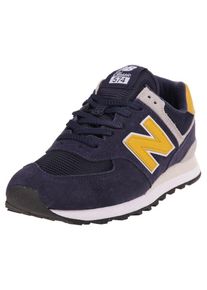 New Balance, Herren Sneaker 'ML574', Navy / Gelb / Weiß