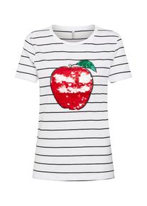 Only, Damen Shirt 'onlKITA', Schwarz / Weiß