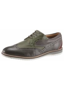 Bugatti, Herren Schnürschuh, Kastanienbraun / Basaltgrau / Khaki