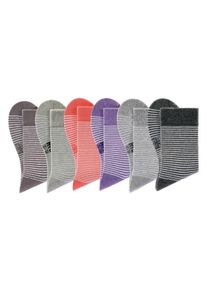 H.I.S. HIS JEANS, Damen socken (6 Paar), Mischfarben / Schwarz