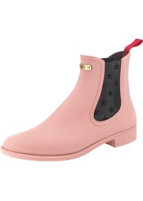 GOSCH SYLT, Damen Chelsea Boots, Rosa / Rot / Schwarz