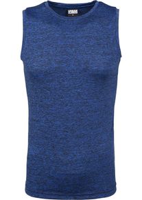 Urban Classics, Herren Tanktop 'Active Melange', Royalblau / Schwarz