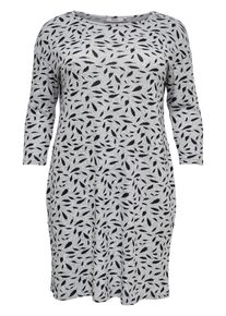 Only Carmakoma, Damen Kleid, Graumeliert / Schwarz