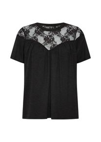 Only, Damen Shirt 'onlNEWMOSTER S/S TOP JRS', Schwarz