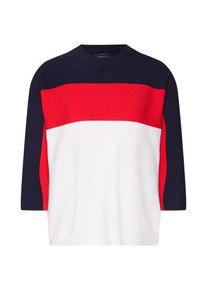 Only, Damen Strickpullover, Pastellorange / Schwarz / Naturweiß