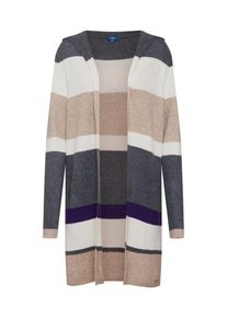 Tom Tailor, Damen Strickjacke, Beige / Dunkelbeige / Dunkelgrau