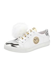 Heine, Damen Sneaker, Silber / Wei&szlig;