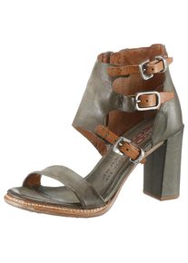 A.S.98, Damen Schaftsandaletten, Braun / Khaki