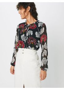 s.Oliver BLACK LABEL, Damen Bluse, Mischfarben / Schwarz