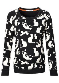 Noppies, Damen Pullover Cat, Wei&szlig;