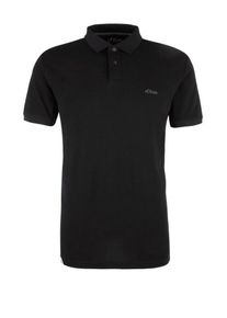 s.Oliver RED LABEL, Herren Poloshirt, Schwarz
