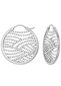 Esprit, Damen Ohrringe, Silber / Transparent