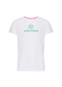 BIDI BADU, Herren T-Shirt 'Chad Basic Tee', Mint / Wei&szlig;