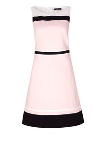 s.Oliver BLACK LABEL, Damen Kleid 'KLEID KURZ', Pink / Schwarz